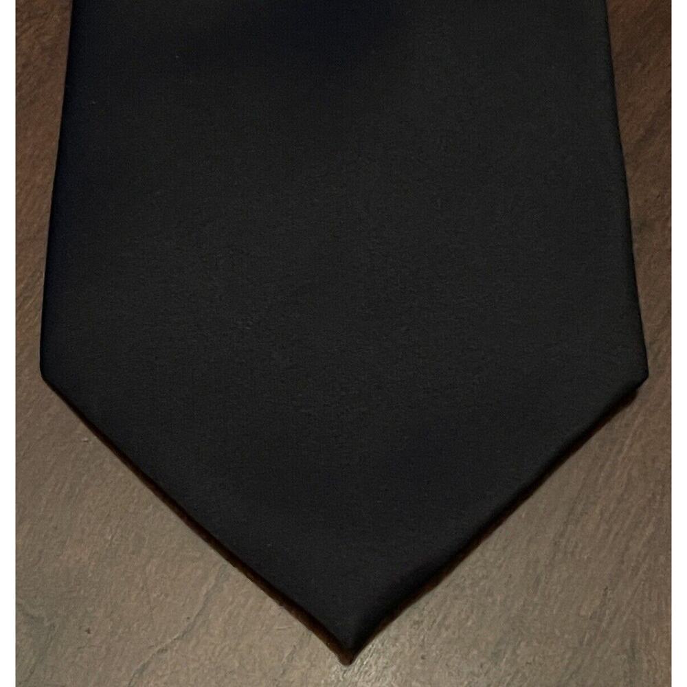 Stacy Adams Black Hand Made 100% Polyester Men’s Neck Tie Made In China